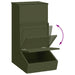 Varkensvoeder Olijf Groen 55 x 38 x 76 cm Koudgewalst Staal