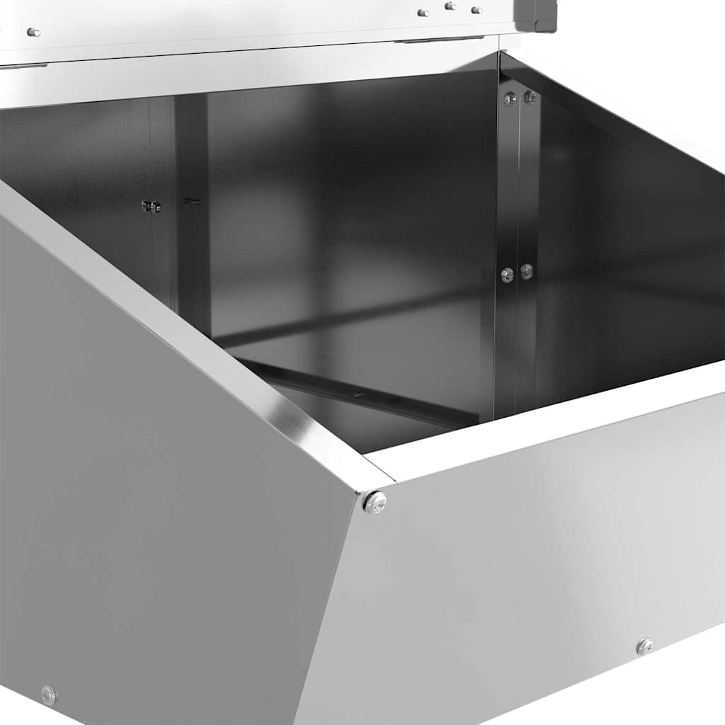 Varkensvoeder Zilver 55 x 38 x 76 cm Gegalvaniseerd staal