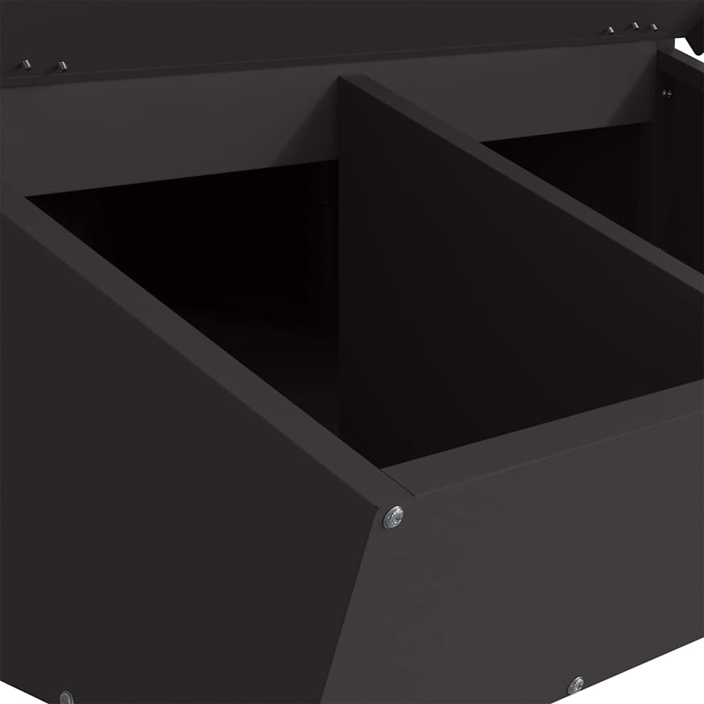 Varkensvoeder Zwart 55 x 51 x 91,5 cm Koudgewalst Staal