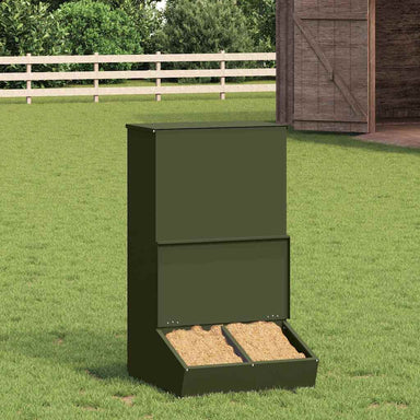 Varkensvoeder Olijf Groen 55 x 51 x 91,5 cm Koudgewalst Staal