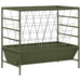 Vee voeder Olijf Groen 100 x 60 x 90 cm Koudgewalst Staal