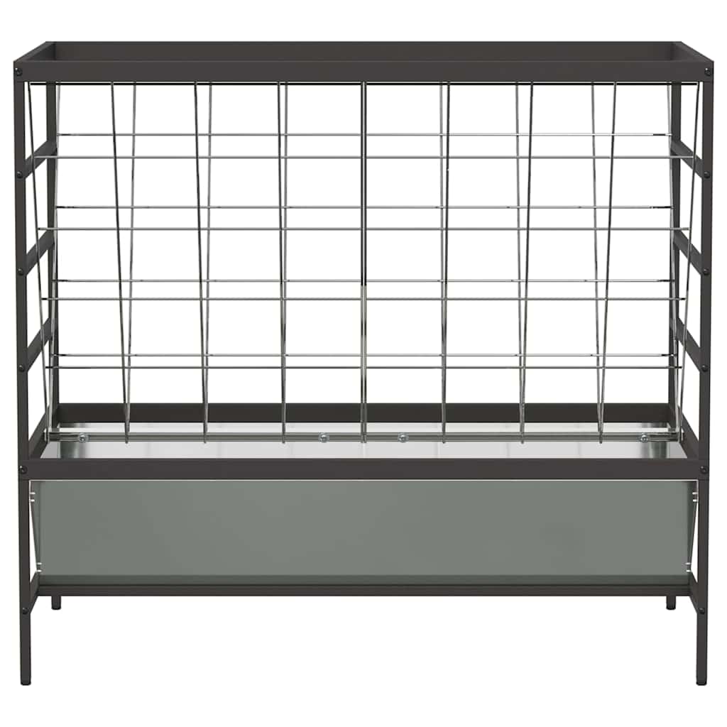 Vee voeder Zilver 100 x 60 x 90 cm Gegalvaniseerd staal