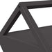 Voederbak voor vee Zwart 111 x 76 x 38 cm Koudgewalst Staal