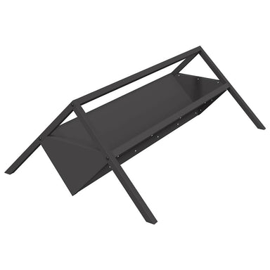 Voederbak voor vee Zwart 111 x 76 x 38 cm Koudgewalst Staal