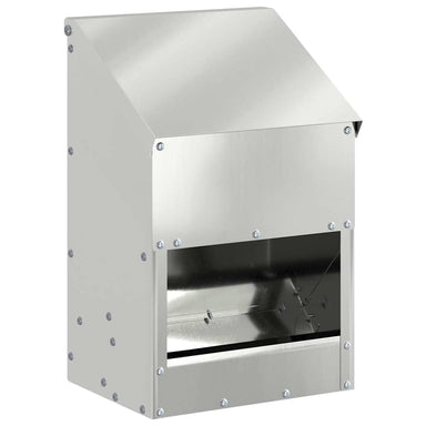 Kip voerbak Zilver 21 x 16 x 33 cm Gegalvaniseerd staal