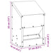 Kip voerbak Zilver 21 x 16 x 33 cm Gegalvaniseerd staal