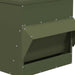 Kip voerbak Olijf Groen 40,5 x 45 x 41 cm Koudgewalst Staal