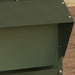 Kip voerbak Olijf Groen 40,5 x 45 x 41 cm Koudgewalst Staal
