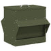 Kip voerbak Olijf Groen 40,5 x 45 x 41 cm Koudgewalst Staal