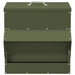 Kip voerbak Olijf Groen 40,5 x 45 x 41 cm Koudgewalst Staal