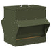 Kip voerbak Olijf Groen 40,5 x 45 x 41 cm Koudgewalst Staal