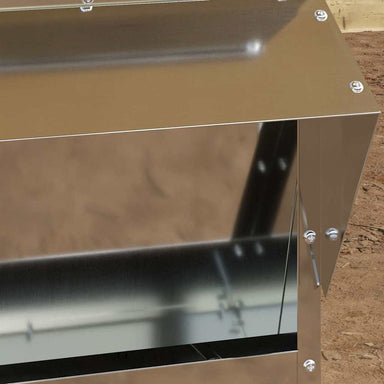 Kip voerbak Zilver 40,5 x 45 x 41 cm Gegalvaniseerd staal