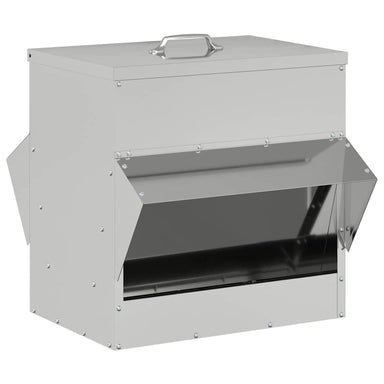 Kip voerbak Zilver 40,5 x 45 x 41 cm Gegalvaniseerd staal