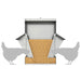 Kip voerbak Zilver 40,5 x 45 x 41 cm Gegalvaniseerd staal