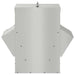Kip voerbak Zilver 40,5 x 45 x 41 cm Gegalvaniseerd staal