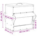 Kip voerbak Zilver 40,5 x 45 x 41 cm Gegalvaniseerd staal