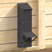 Kip voerbak Zwart 13 x 12 x 51 cm Koudgewalst Staal
