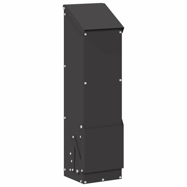 Kip voerbak Zwart 13 x 12 x 51 cm Koudgewalst Staal