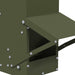 Kip voerbak Olijf Groen 13 x 12 x 51 cm Koudgewalst Staal