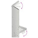 Kip voerbak Zilver 13 x 12 x 51 cm Gegalvaniseerd staal