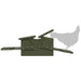 Kippen Treadle Voeder Olijf Groen 75 x 53 x 20,5 cm