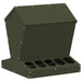 Kip voerbak Olijf Groen 40 x 40 x 45 cm Koudgewalst Staal