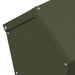 Kip voerbak Olijf Groen 30 x 30 x 39 cm Koudgewalst Staal