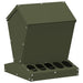 Kip voerbak Olijf Groen 30 x 30 x 39 cm Koudgewalst Staal