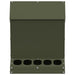 Kip voerbak Olijf Groen 30 x 30 x 39 cm Koudgewalst Staal