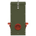 Kip voerbak Olijf Groen 32,5 x 20,5 x 43 cm Koudgewalst Staal