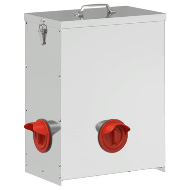Kip voerbak Zilver 32,5 x 20,5 x 43 cm Gegalvaniseerd staal