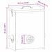 Kip voerbak Zilver 32,5 x 20,5 x 43 cm Gegalvaniseerd staal