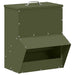 Kip voerbak Olijf Groen 20 x 25 x35 cm Koudgewalst Staal