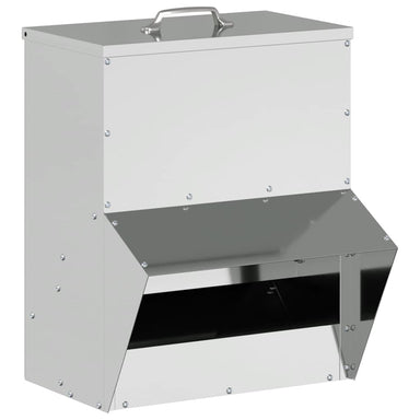 Kip voerbak Zilver 20 x 25 x35 cm Gegalvaniseerd staal