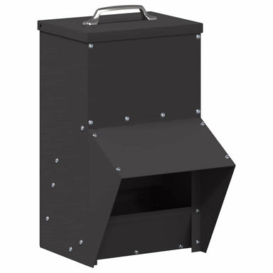 Kip voerbak Zwart 20 x 25 x35 cm Koudgewalst Staal