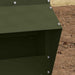 Kip voerbak Olijf Groen 20 x 25 x35 cm Koudgewalst Staal