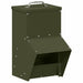 Kip voerbak Olijf Groen 20 x 25 x35 cm Koudgewalst Staal