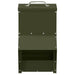 Kip voerbak Olijf Groen 20 x 25 x35 cm Koudgewalst Staal