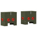 Kip voerbak 2 Olijf Groen 40,5 x 25 x 38 cm 20 kg