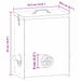 Kip voerbak 2 Zwart 32,5 x 20,5 x 43 cm 25 kg Koudgewalst Staal