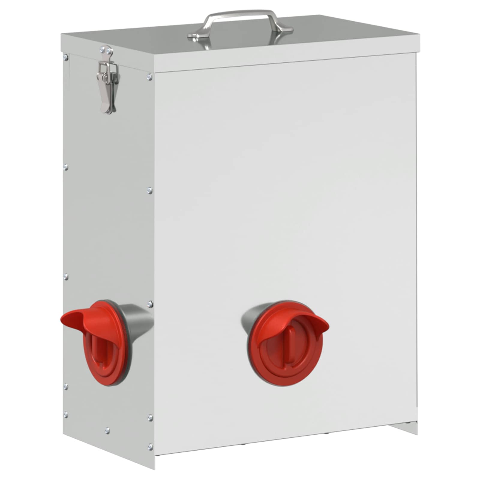 Kip voerbak 2 Zilver 32,5 x 20,5 x 43 cm 25 kg