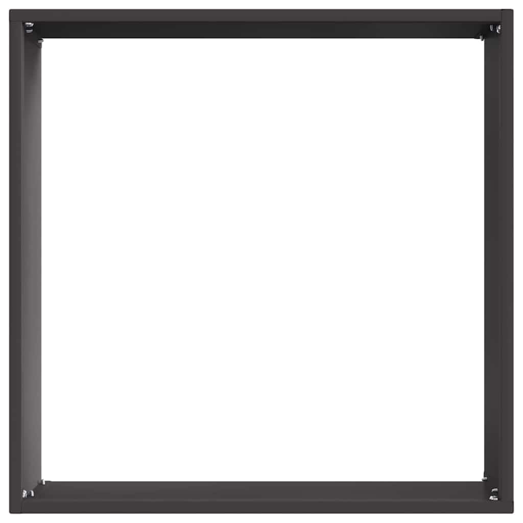 Tuinrand 6 st 40 x 40 x 13 cm Staal Zwart