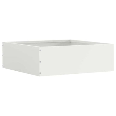 Tuinrand Wit 40 x 40 x 13 cm Staal