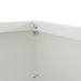 Tuinrand 6 st 40 x 40 x 13 cm Staal Wit