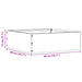 Tuinrand Antraciet 40 x 40 x 13 cm Staal