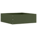 Tuinrand 6 st 40 x 40 x 13 cm Staal Olijf Groen