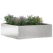 Tuinrand 6 st 40 x 40 x 13 cm Roestvrij staal Zilver
