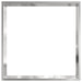 Tuinrand 6 st 40 x 40 x 13 cm Roestvrij staal Zilver