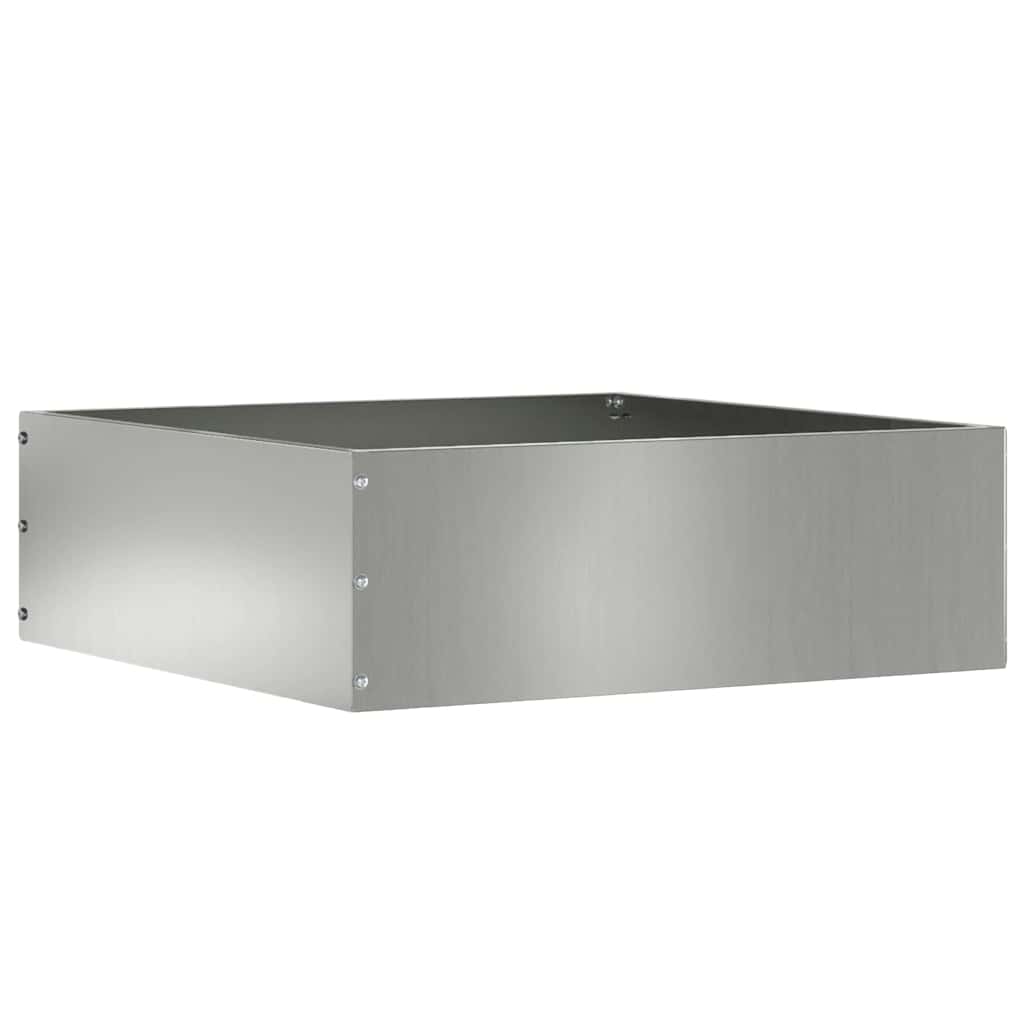 Tuinrand Zilver 40 x 40 x 13 cm Gegalvaniseerd staal