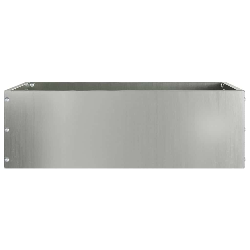 Tuinrand 6 st 40 x 40 x 13 cm Gegalvaniseerd staal Zilver
